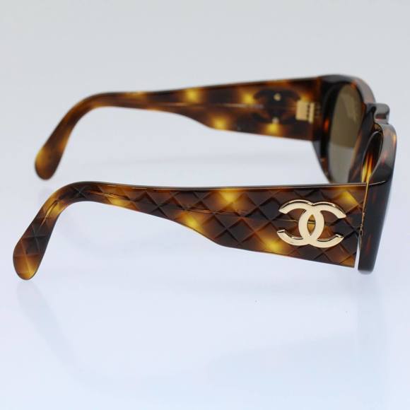 CHANEL Sunglasses Brown CC Auth ar10236 - Picture 4 of 9